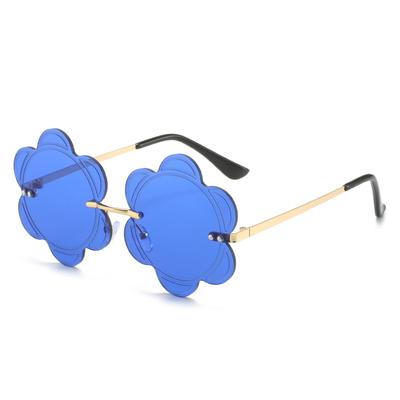Frameless Sunglasses, Personalized Natural Flower Glasses, Trimmed Sunflower Sunglasses For Women