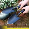 Manganese Steel Gardening Tool Set: Small Shovel, Hoe, and Rake for Planting and Beachcombing.