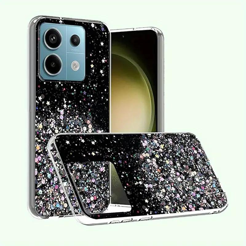 

Мягкий чехол с блестящими кристаллами для Xiaomi Redmi 13C Redmi Note 13 5G Note 13 Pro Plus Note 12 12S Note12 Pro Plus Poco X5 X6 F5 Pro 5G 4G противоударный чехол Redmi Note 13 Pro 4G чёрный