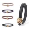Design Niche Buckle Retro Skirt Coat Belt New Versatile Shirt Ins Small Belt Women