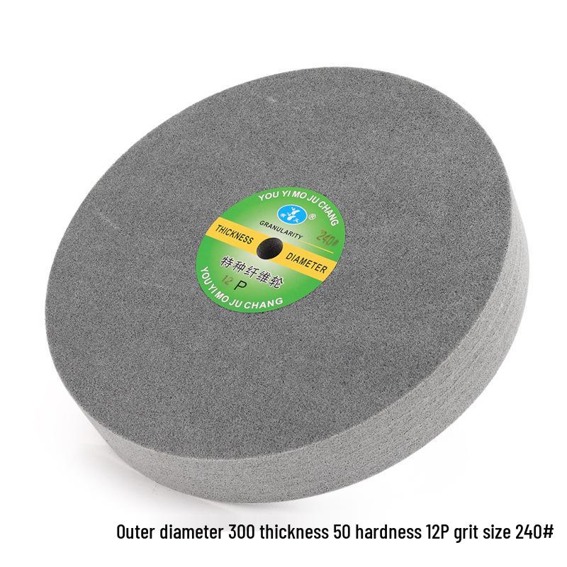 Nylon Fiber Polishing Wheel for Metal & Stainless Steel - Compatible with Electric Motor Grinders, Sizes 150/200/300