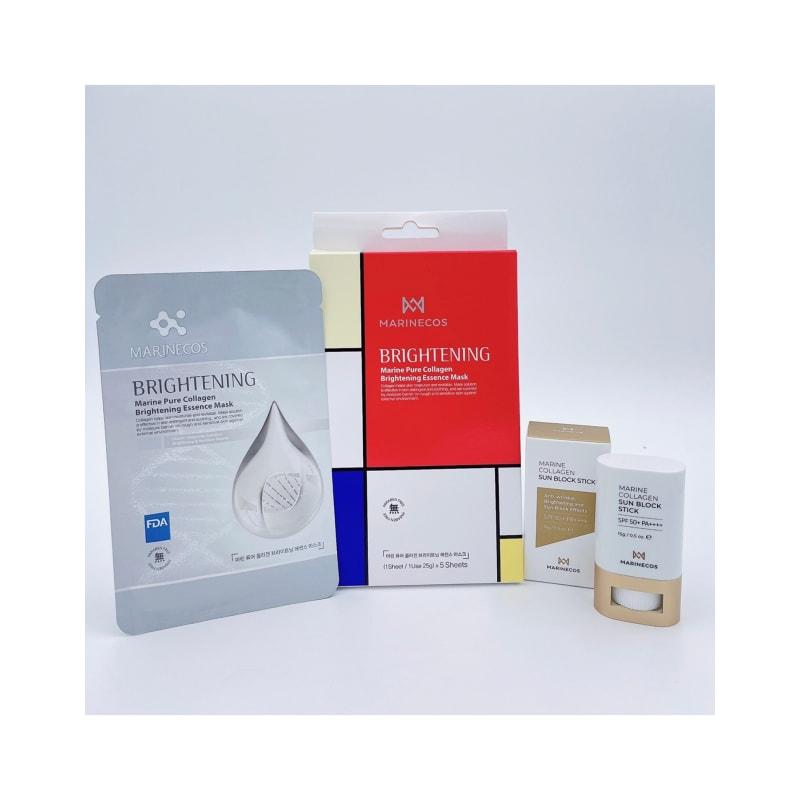 

Морская коллагеновая маска (подсветка) + Солнцезащитный стик с морским коллагеном