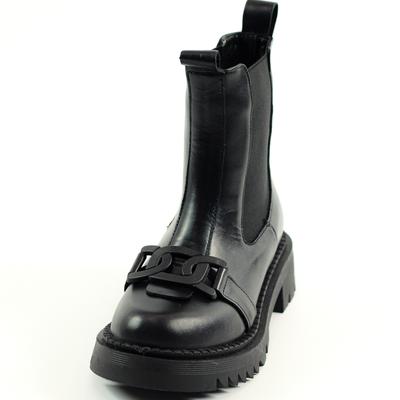 Chelsea-Stiefel Halbsaison 681107 36 Schwarzes Leder