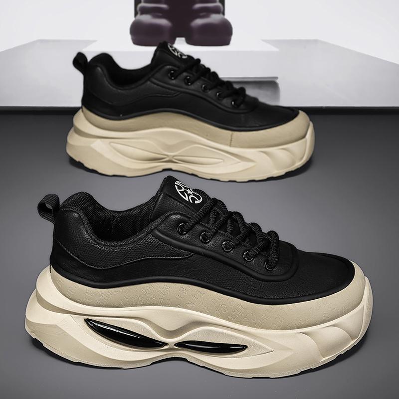 Fashion Men's Fashionable Thick Soled Skateboarding Shoes Trendy Comfortable Man Suitable Chunky Sneakers Designer Flat Platform Shoes