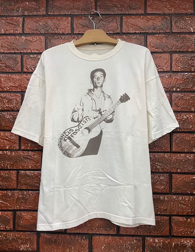

Mermaid Avenue 1998 Album Woody Guthrie Gift For Fan S to 5XL T-shirt Unisex T-Shirt M