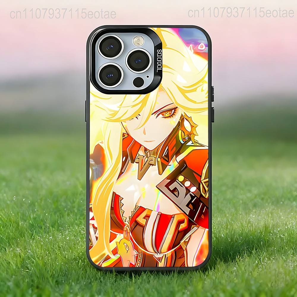 

Genshin I-Impact Mavuika Phone Case For iPhone 17,16,15,14,13,12,11,Pro,Max,Plus,E,Air,Mini Black Tpu IMD Cover iPhone13mini
