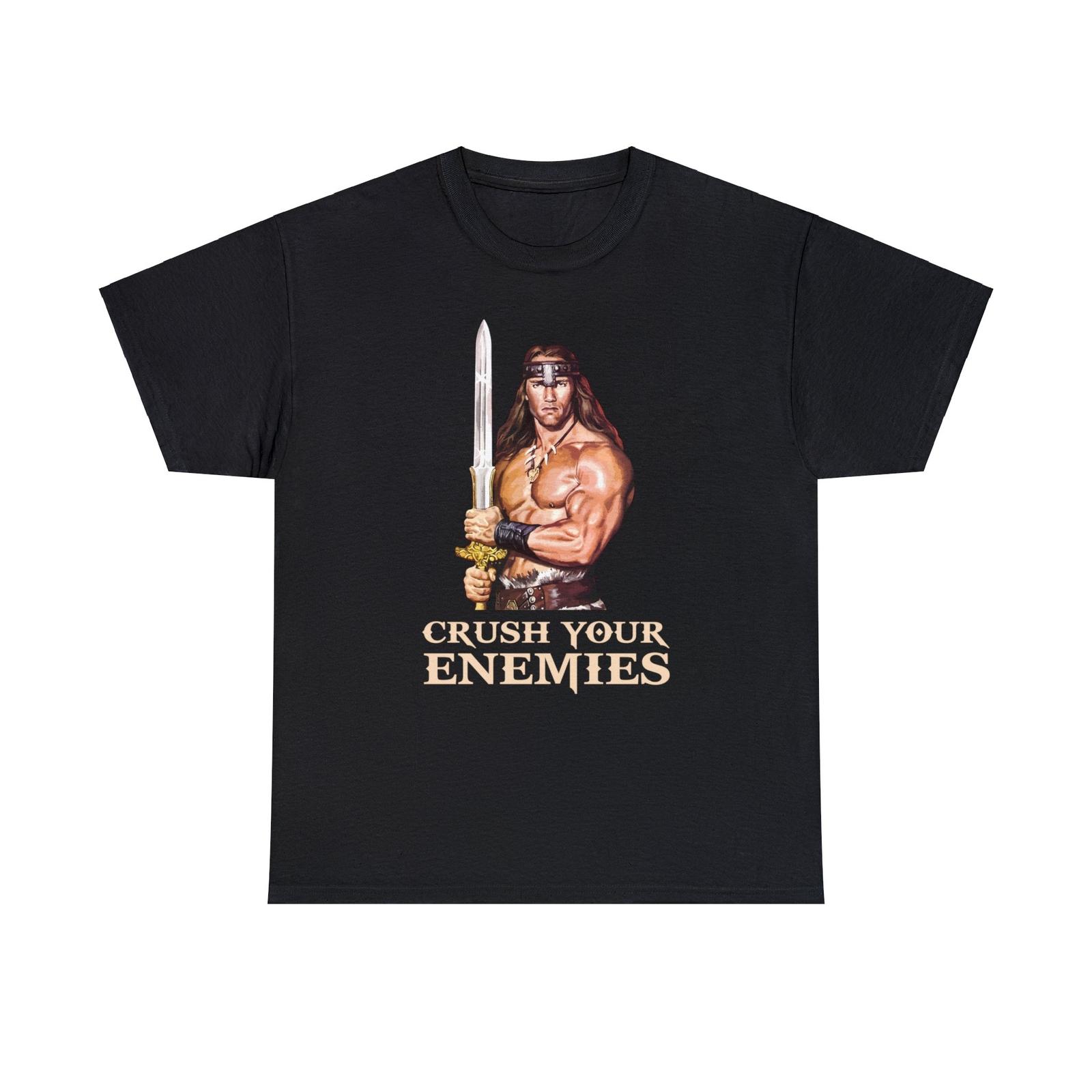 Crush Your Enemies Iconic Action Hero T-Shirt XXXL