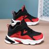 Cross-border children's shoes boys' sneakers 2024 autumn new leather waterproof medium and large boys wear-resistant basketball shoes