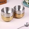 Korean Style 304 Double-layer Thick Durable Stainless Steel Rice Bowl Soup Rice Bowl Cuisine Home Child Small Bowl Cuisine