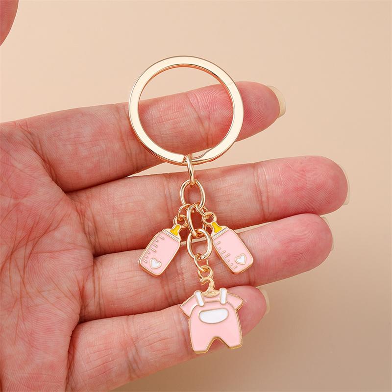 Cute Cartoon Baby Bottle Keychain Keyring Key Holder Accessory Gift