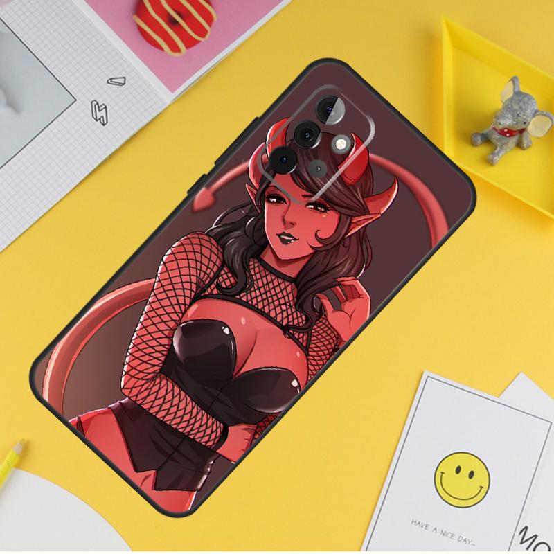Devil Woman Case For Samsung Galaxy A54 A34 A14 A56 A52 A53 A16 A26 A36 A55 A35 A15 A32 A12 A33 A13 A17