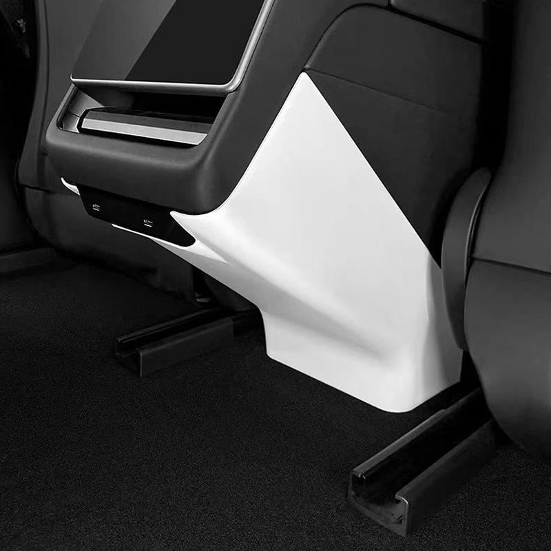 Compatible Upgrades for Model 3: Rear Air Vent, Screen, Rear Seat Anti-Kick Protectors, Interior Trim.