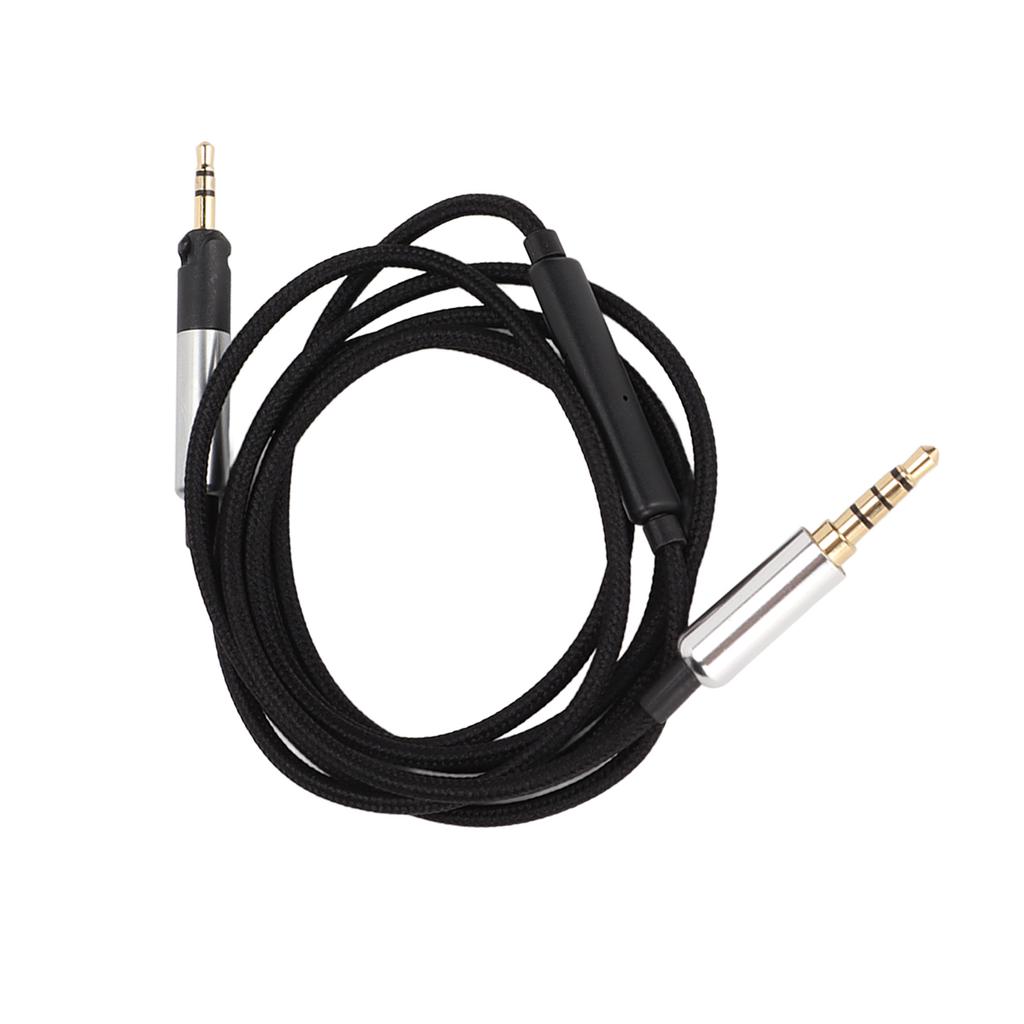 Headphone Upgrade Replacement Line 5 Core 120cm 47.2in Headphone Line with Microphone and Volume Control for Sennheiser