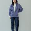 Uniqlo X JW Anderson Collaboration SS25 Embroidered Logo Zippered Loose Fit Hoodie Unisex Hoodies Blue 476229-67