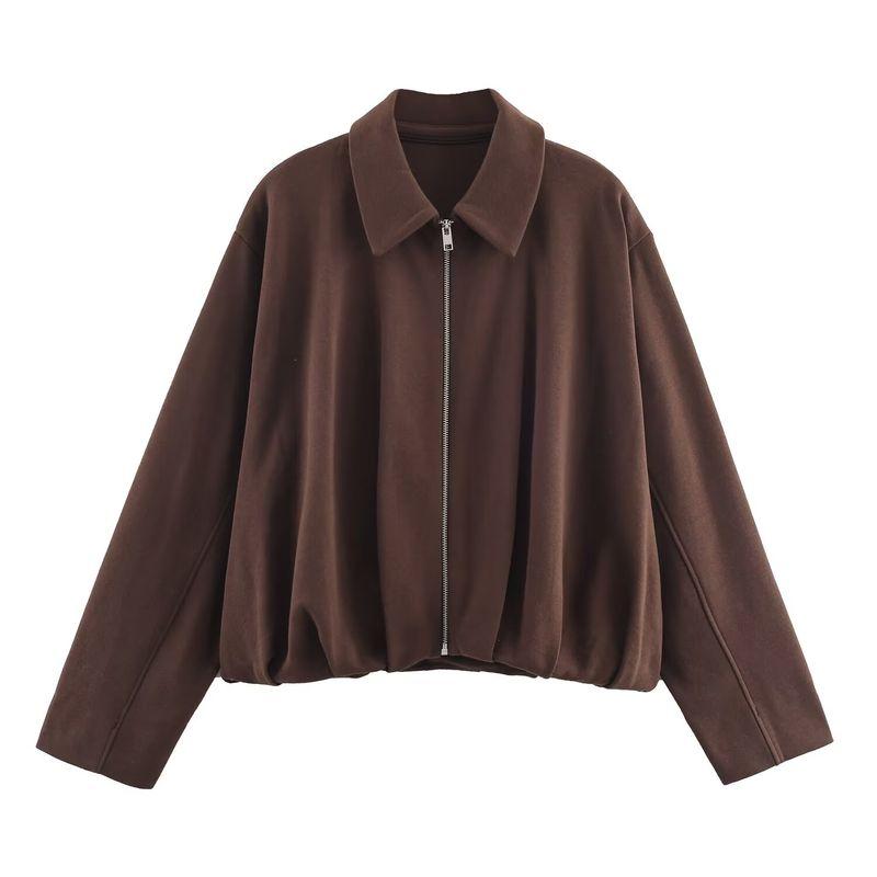 Za Autumn New Women Clothes 2025 Western Style Flannel Jacket Trousers Set 4174674 4174675