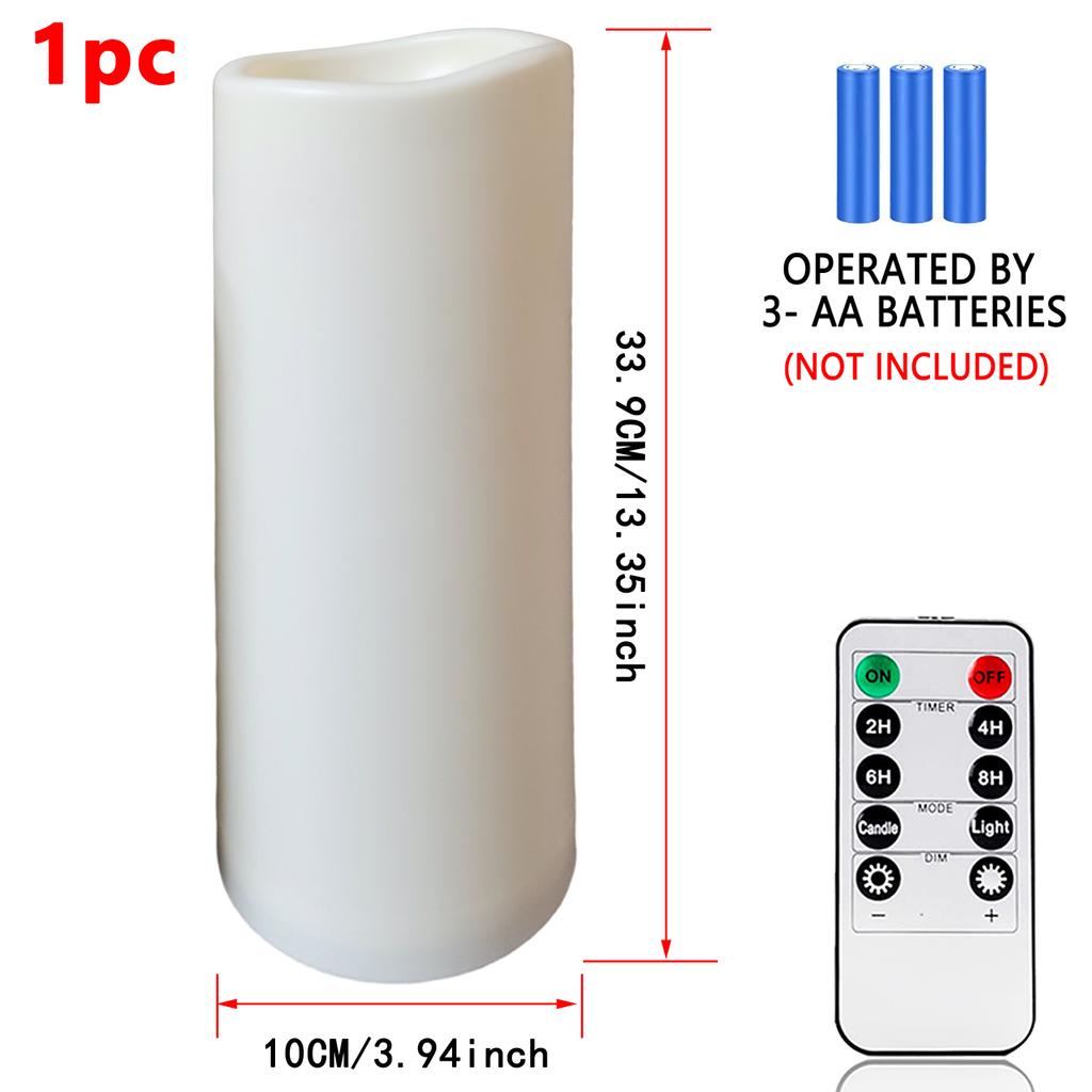 Flameless LED Candles With Remote, Outdoor Indoor Waterproof Candles Battery Operated,for Christmas Wedding Decor Birthday Party