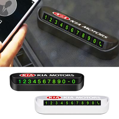 1 ks Karta s telefonním číslem do auta Dočasná parkovací karta Talíř Telefonní číslo Pro sportage ceed sorento cerato optima picanto rio soul k3 k5