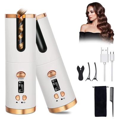 Bezdrátová automatická kulma na vlasy Bezdrátová kulma USB dobíjecí LCD displej Nástroje pro styling keramické kulmy