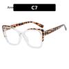 Retro Colorful Leopard Cat Eye Women TR90 Glasses Frame Clear Anti Blue Light Men Optical Eyewear Eyeglasses