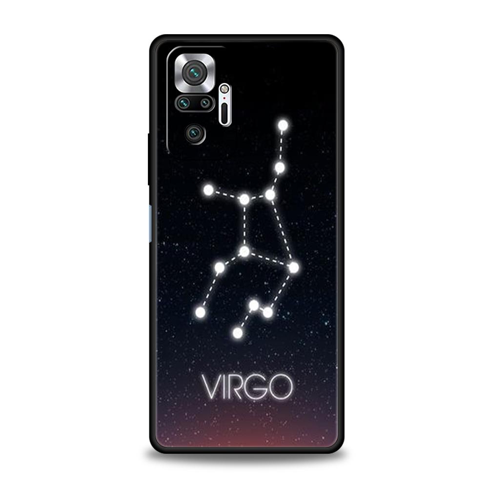 Constellation Virgo Aries Phone Case Cover for Redmi 14C 10C Note 14 13 12 10 11 Pro Plus 7 8T K40 K50 Gaming Pro Plus 5G Shell