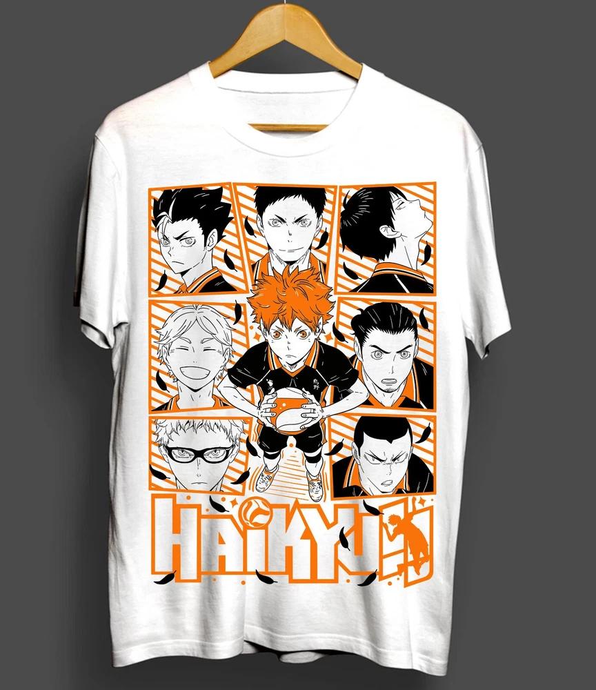 Haikyuu Tshirt Volleyball Kuroo Tetsurou Kozume Kenma Anime Shirt White S