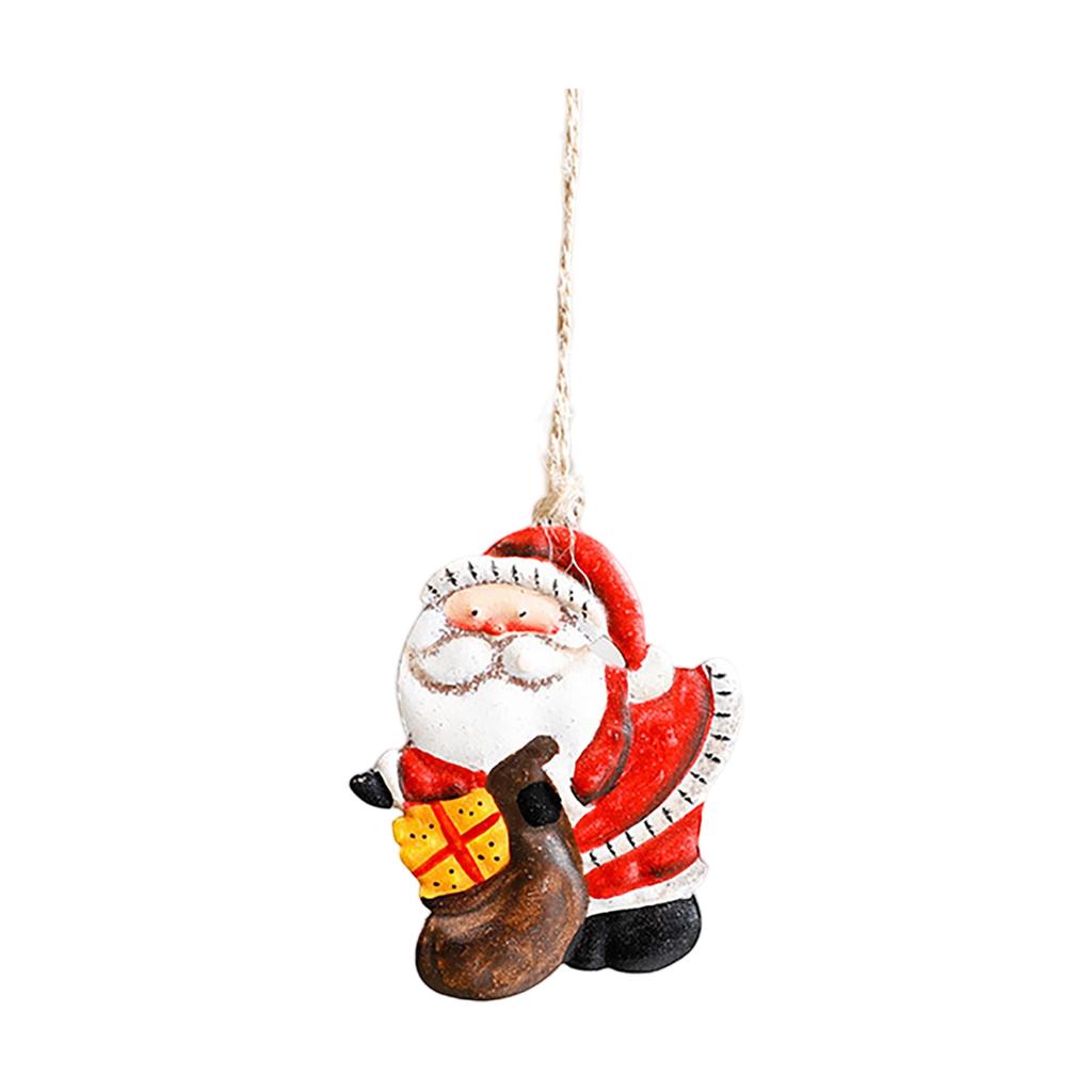 Christmas Decorations Christmas Tree Ornaments Snowman Socks Wrought Iron Pendants