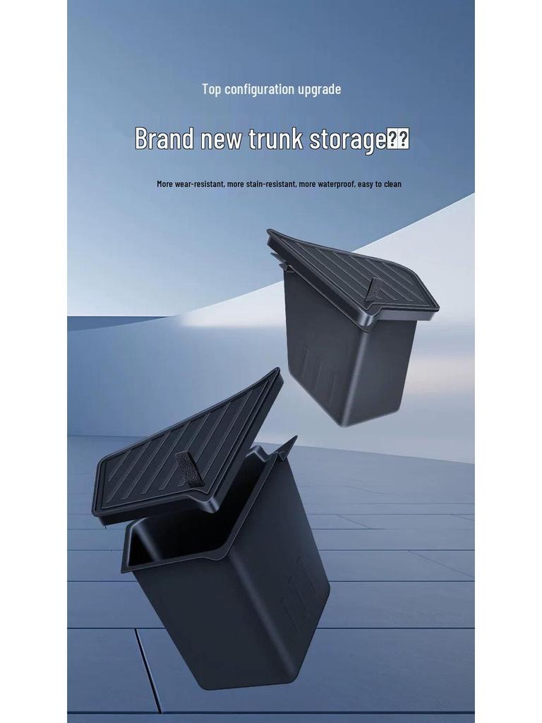 Enhanced Storage Box Side Organizers for 2025 Tesla Model Y/3 Trunks