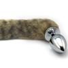 Big Fox Tail Butt Plug Large Stainless Steel Metal Anal Masturbation Devices Sex Product One Piece