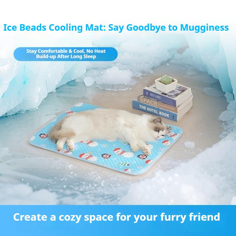 Heat Relief Cool Pet Mat Soft Ice Sleeping Pad Breathable Cushion for Dogs Cats Indoor Home Car Outdoor Daily Use