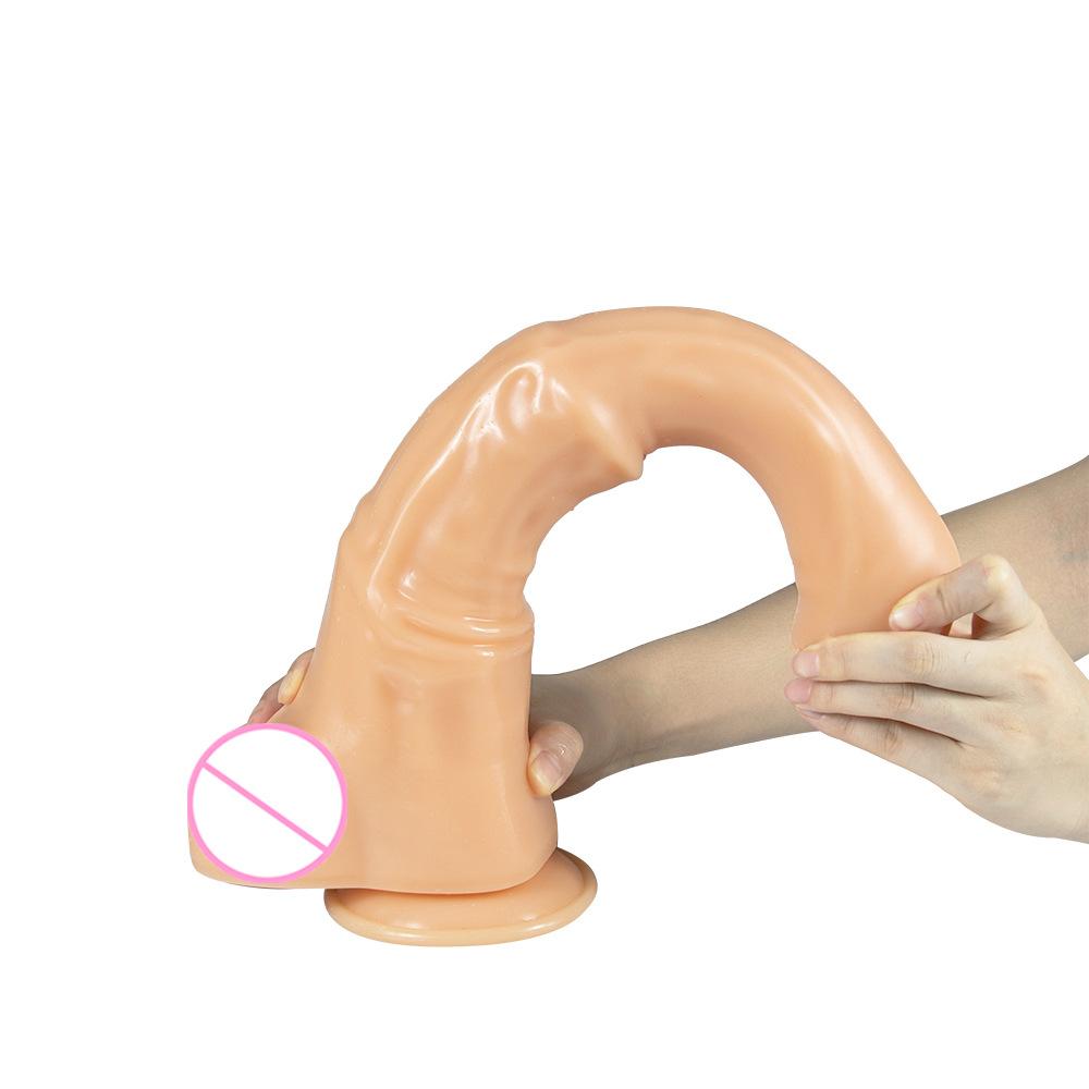 Duen Thick Big Horse Cock Sex Product Lengthened Back Court Masturbation Anal Dilatation Device Suction Cup Anal Plug Penis Sex Toys