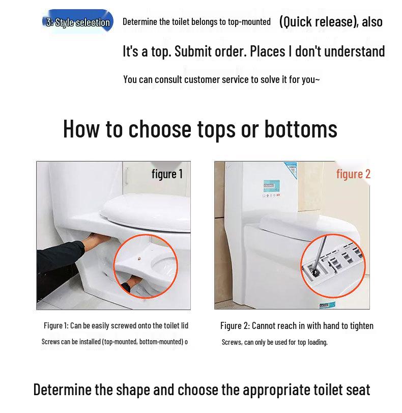 One-Button Quick-Release Soft-Close Thickened U-Shaped Toilet Seat