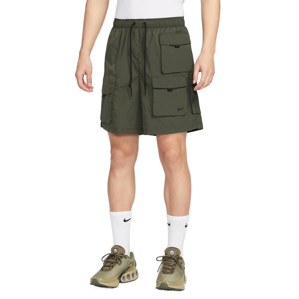 Nike Tech Comfortable Fashion Casual Versatile Cargo Shorts Men Shorts Redwood-Green HJ0678355