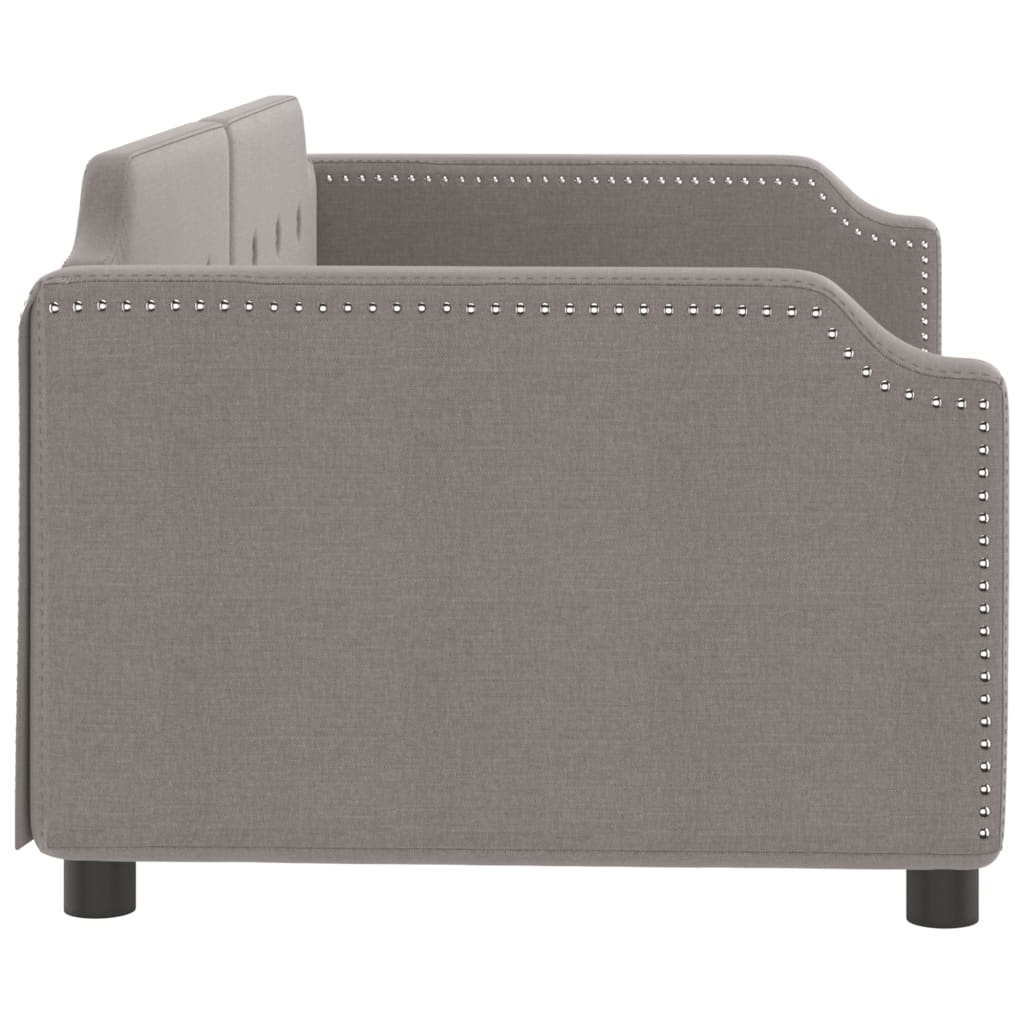 Vidaxl Sofa with Sleeping Function, Taupe Color, 80X200 Cm, Upholstered In Fabric