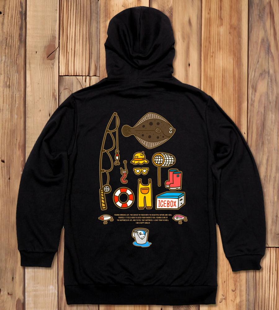 Fico-Hoody-238 Extreme Fishing Brand Pico Angler Flounder Hoodie