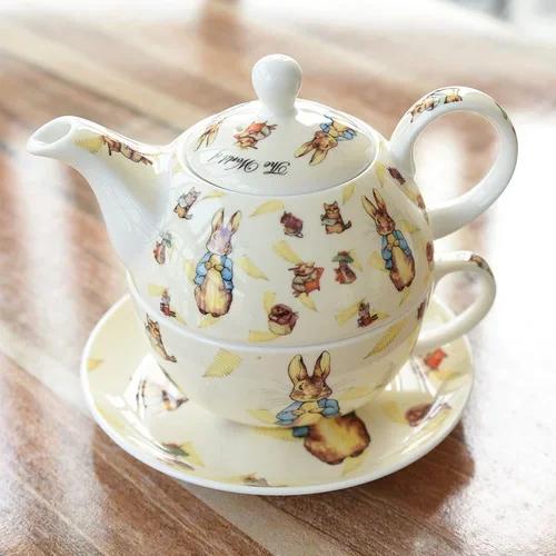 

European afternoon tea tea set teapot cup saucer British bone China tea set single cup pot ceramic cartoon cute