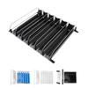 Fridge Beverage Can Holder 6 Rows Food Grade ABS Stable Speed Dampener Soda Can Pusher Glide Adjustable for Vending Machine