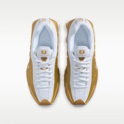 Nike Shox R4 Μεταλλικό Χρυσό Λευκό (Γ.Σ)