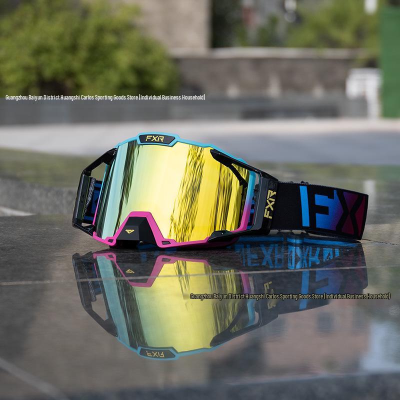 FXR Double-Layer Anti-Fog Goggles for Motorcycle, Off-Road, Mountain Biking & Skiing