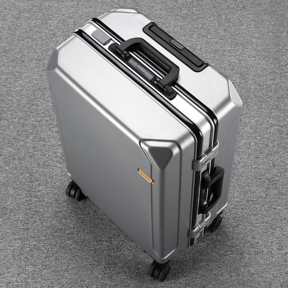 2025 Durable 20" Carry-on Aluminum Suitcase with Universal Wheels for Men and Women