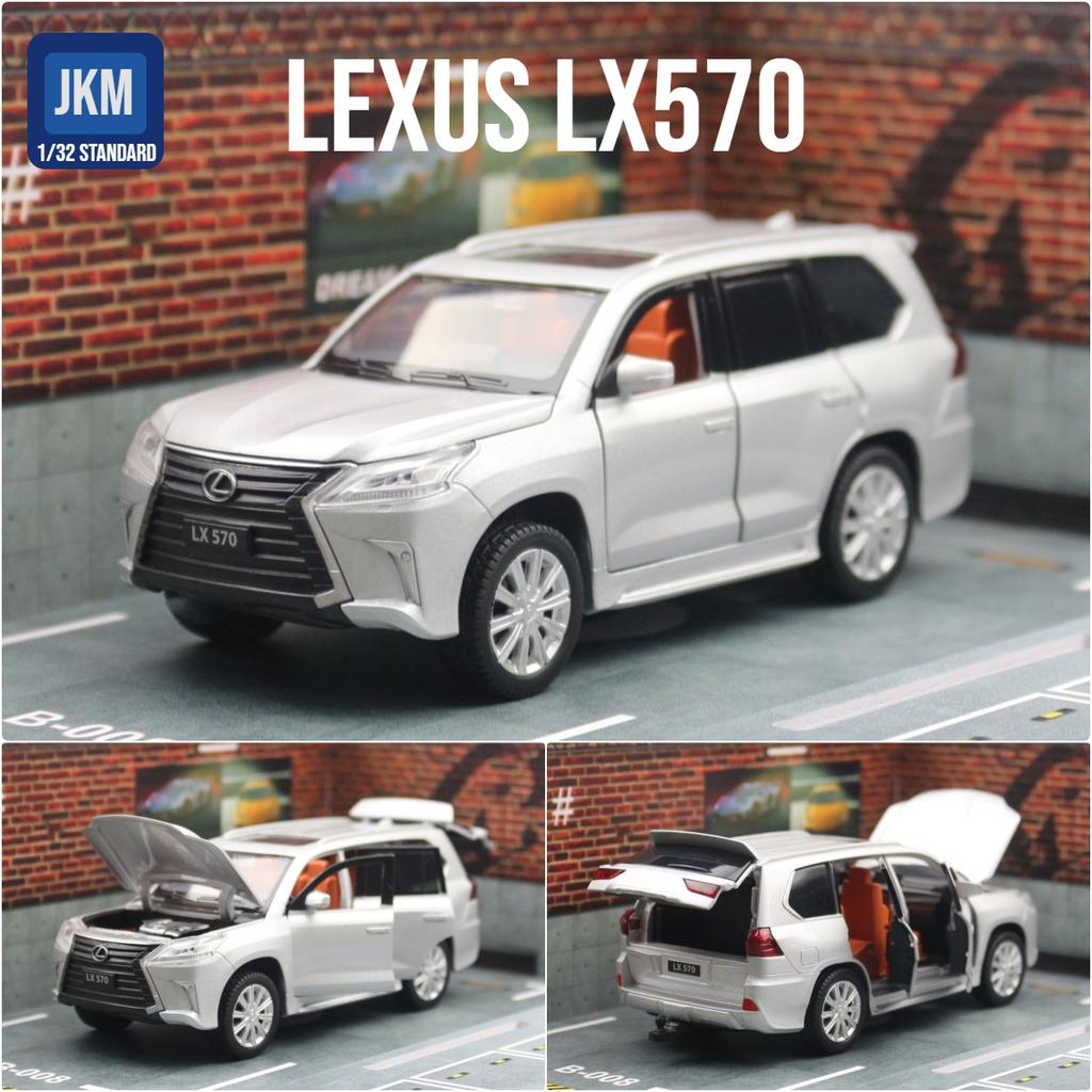 1/32 Lexus LX570 LX600 SUV Sport Car JKM Premium Diecast Toy Model Vehicle Miniature Light Collection Gift for Boy Children
