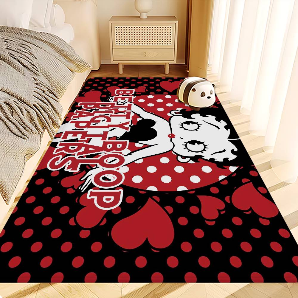 B-Betty-Cute-Boop Door Mat Cheaper Anti-slip Modern Living Room Balcony Printed Bedside Mats