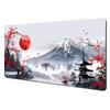 Plum Blossom Art Illustration Large Mouse Pad Desk mat with stitched edges Natural rubber base Computer mouse pads gaming pad