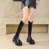 Long Boot Women's Shoes - New Style Ankle Boots, Chimney Boots, Thick-soled High Boots, Knee-length Boots