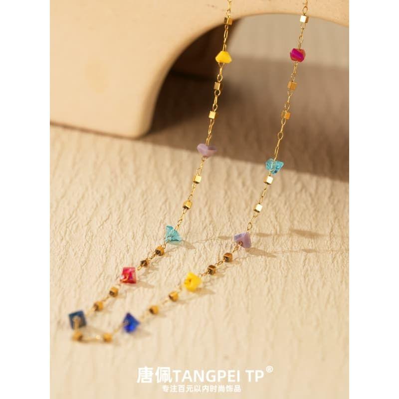 

Tang Pei TP Color Dopamine Starry Beaded Necklace 2025 Spring/Summer New Arrival Women s Elegant Jewelry Fashion Ornament Default