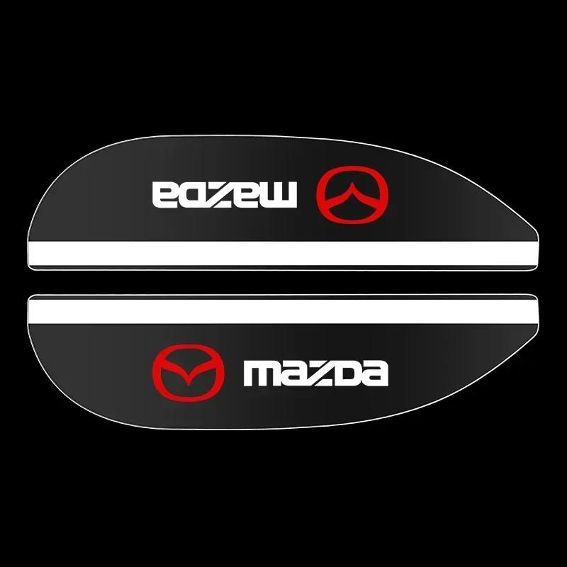 

2025 Hot 2pcs Transparent Car Rearview Mirror Rain Eyebrow Rain Shield Rearview Mirror Cover For Mazda CX-5 MX5 CX7 CX9 Axela AT белый