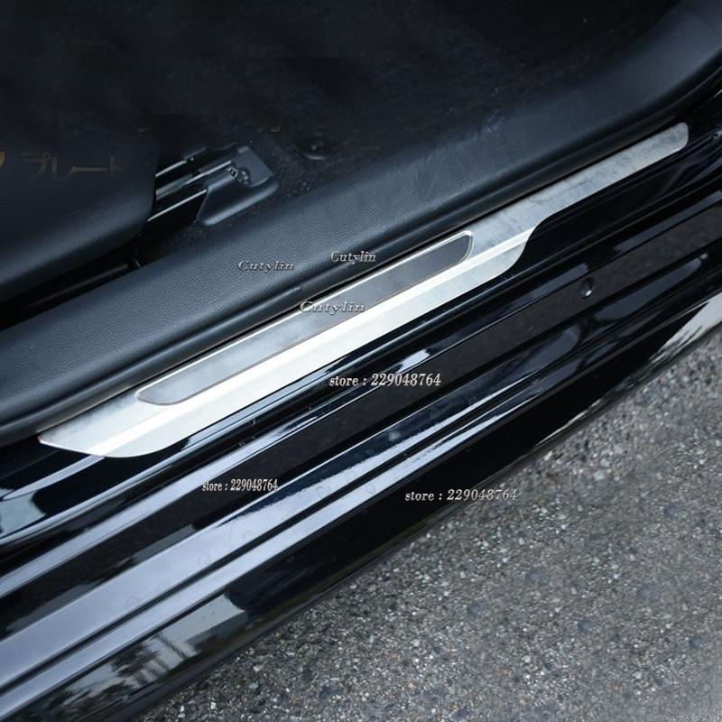 For Toyota Corolla Hatchback Stainless Steel Door Sill Scuff Plates Protectors Car Thresholds Sticker Car Styling