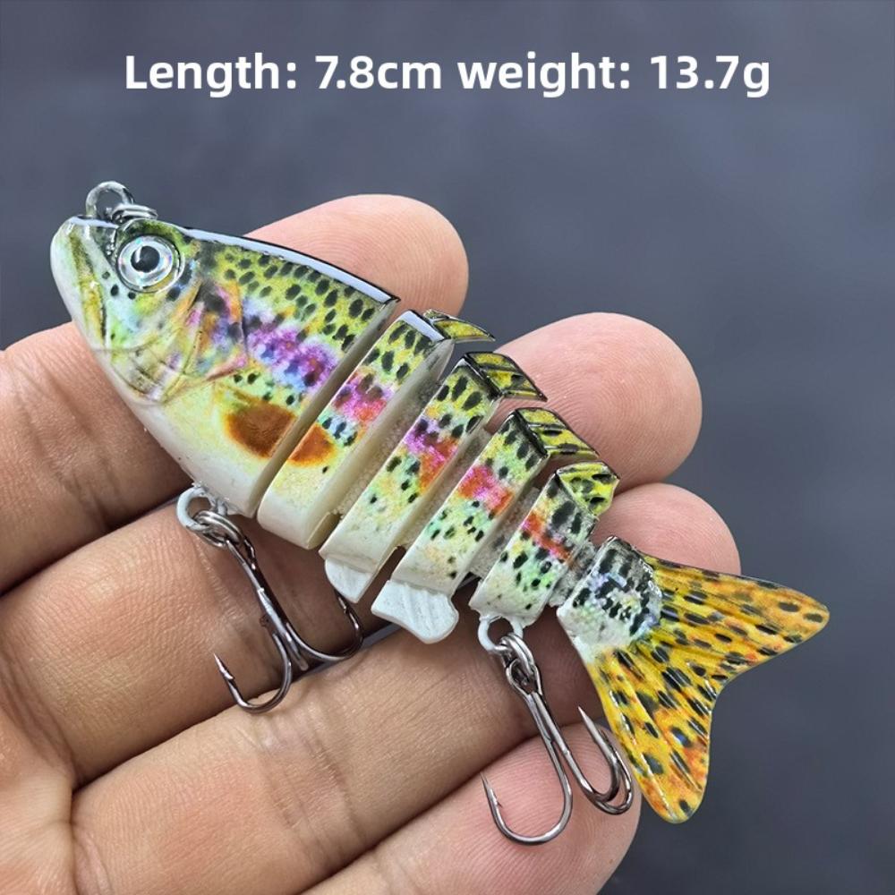 

Имитация многосекционной рыбки 7см-6 секций Приманка Luya, воблер и искусственная приманка