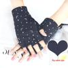 Women's Fleece Fingerless Gloves: Korean Style, Warm for Autumn & Winter, Elastic, Perfect for Driving, Cycling, and Dancing.