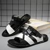 Summer New Mens Sandals Comfortable and Non Slip Slippers Outdoor Beach Sandals Casual Flat Shoes
