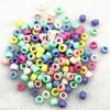 50pcs 6X9mm Big Hole Acrylic Beads Spacer Loose Beads for Jewelry Making DIY Handmade Bracelet Accessories